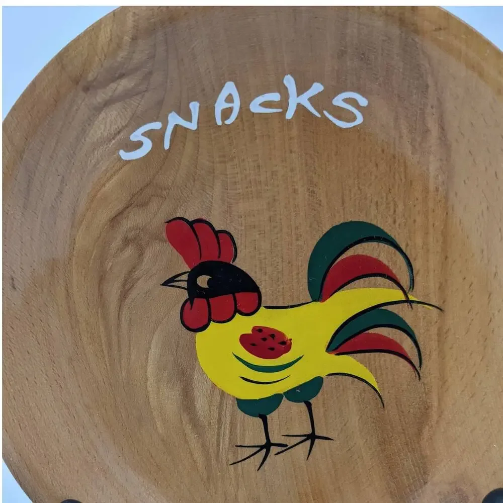 Japanese Rooster Snack Wooden Kitchen Wall Art Decorative 10